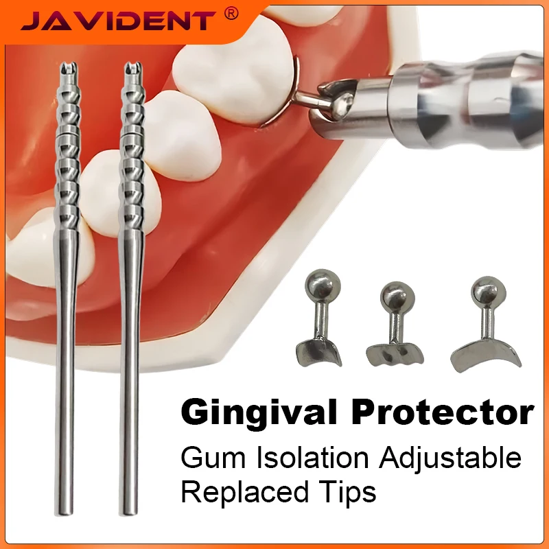 Adjustable Dental Implant Gingival Retraction Gum Separator Isolation with Tips Shield Retractor Protector Gum Separator