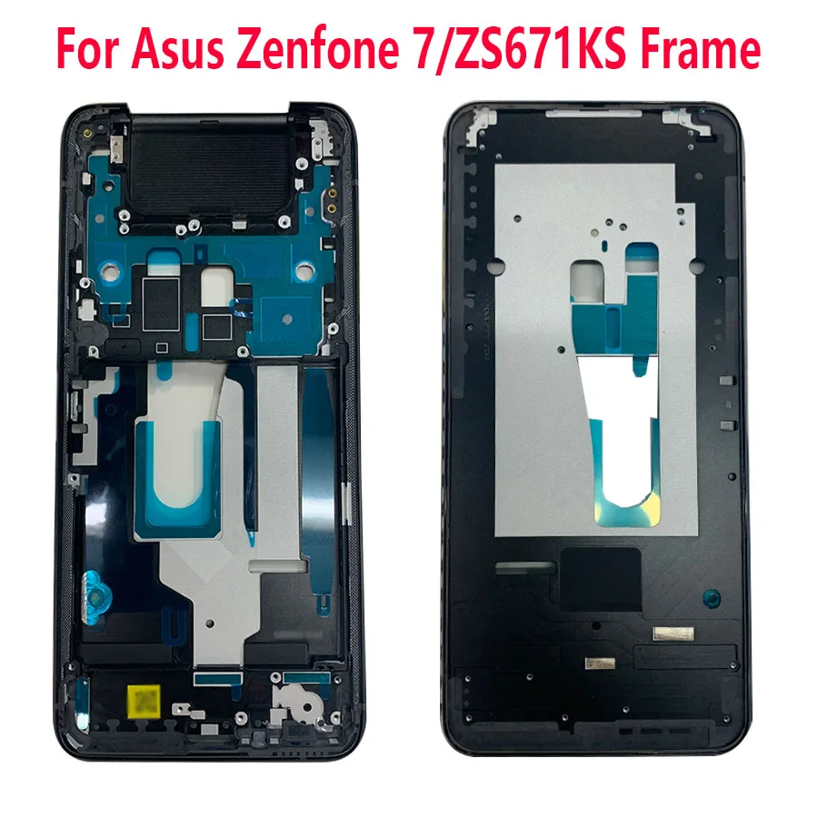 Original New For Asus Zenfone 7 PRO ZS671KS Middle Frame Housing Bezel For ASUS ZS670KS frame LCD Supporting Front Frame