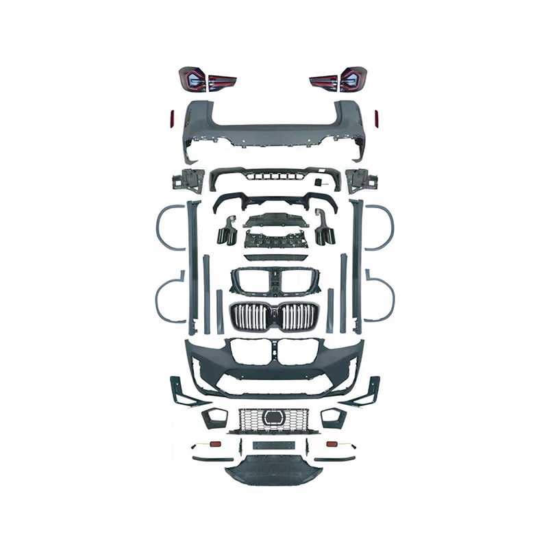 

suitable for 2018-21 BMWX3 G01 G08 Body Kit Upgrade to 2022 X3M External Front and Rear Bumper Grilles Upgrade From Old to New