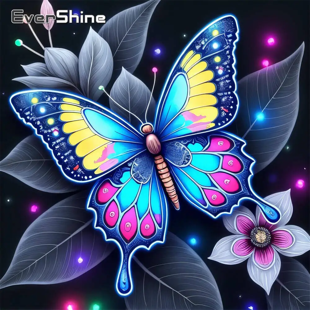 Evershine Diamant-Gemälde, Gänseblümchen, bunt, Acryl, Bastelbedarf, Diamant-Mosaik, DIY-Stickerei, Kindergeschenk