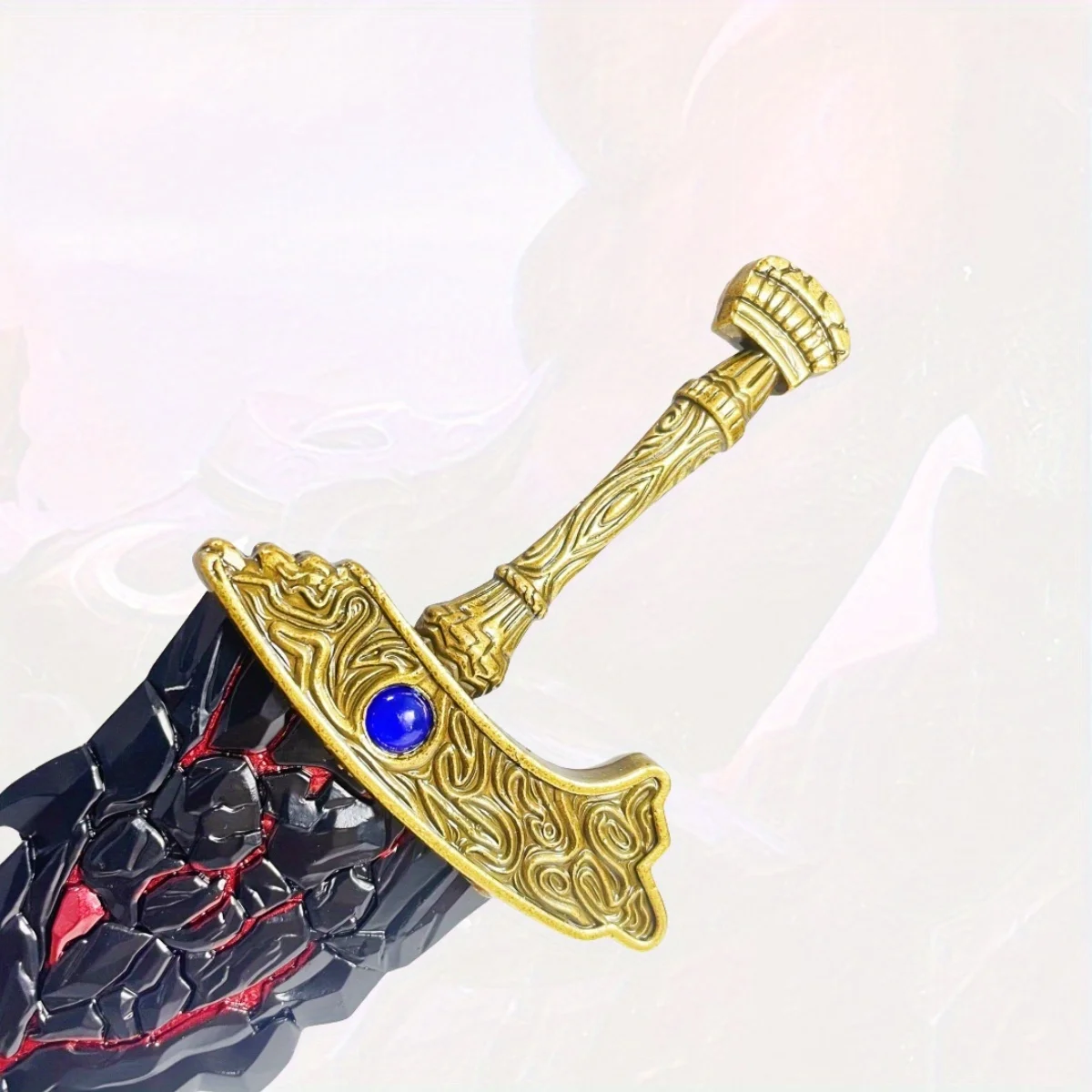 Épée Katana en métal d'Elden Maliketh, couteau japonais Katana Ninja, sabre de samouraï Original, accessoires de Cosplay, jouet accessoire, 11.8 pouces