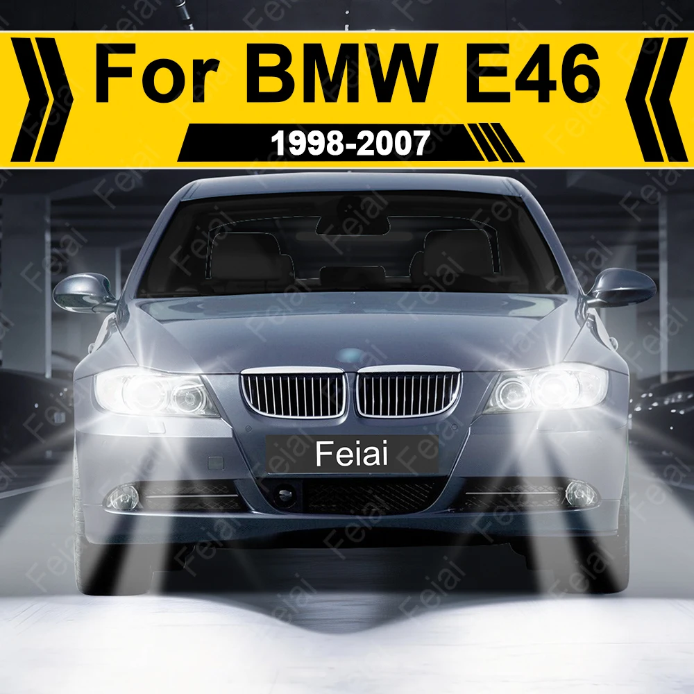 

For BMW E46 Headlights LED Light Bulb 1998-2007 E46 Coupe Convertible Accessories For Car Headlight Auto Headlamp High Power
