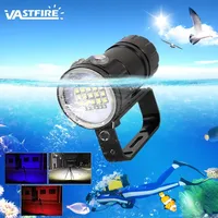 10000Lumens 27 LED Diving Flashlight Professional Underwater Photography Light Highlight Lamp 100M Waterproof Video Camera Torch