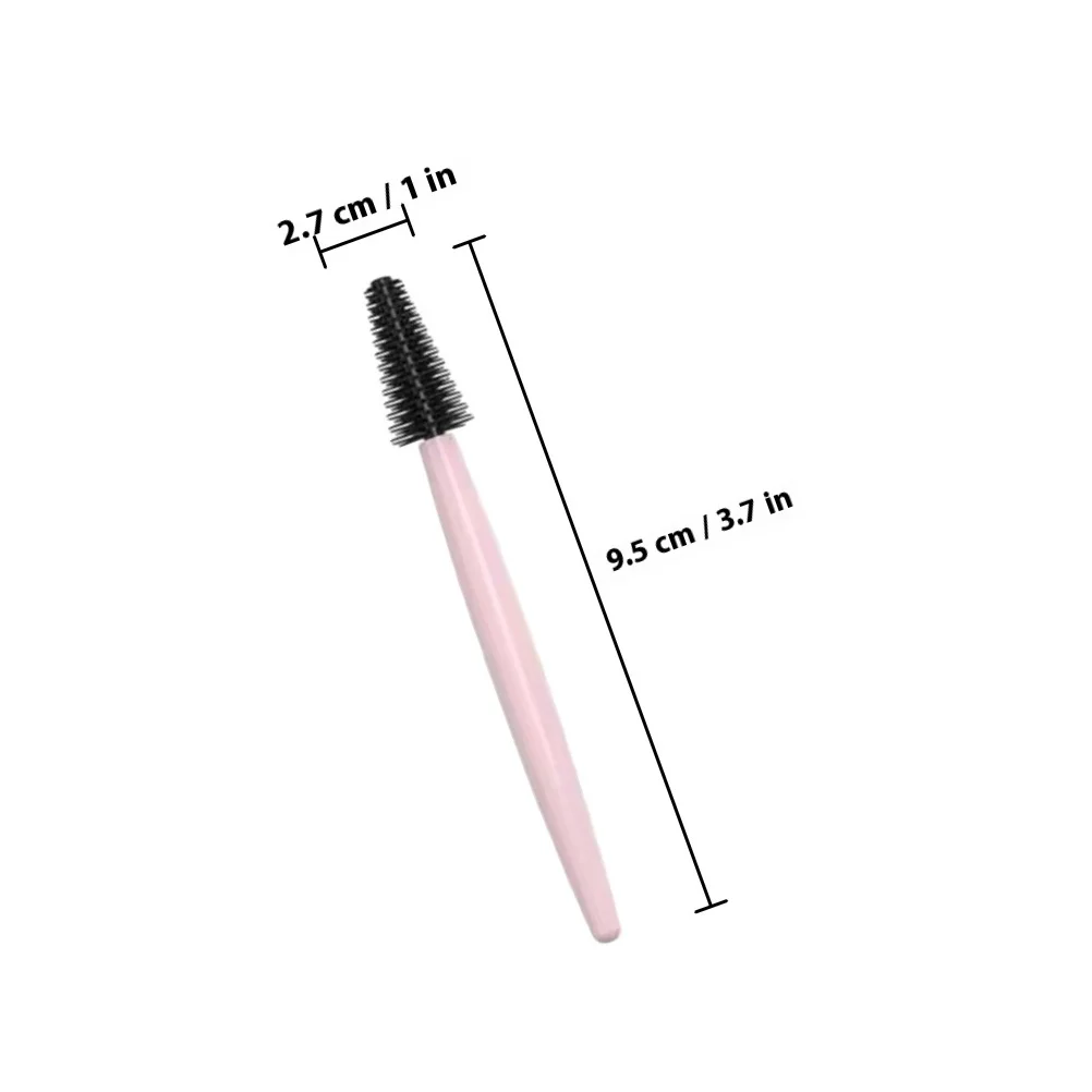 1Set Makeup Brush Set with Box Pink Silicone Eyelash Eyebrow Comb Gentle Bristles for Easy Clean