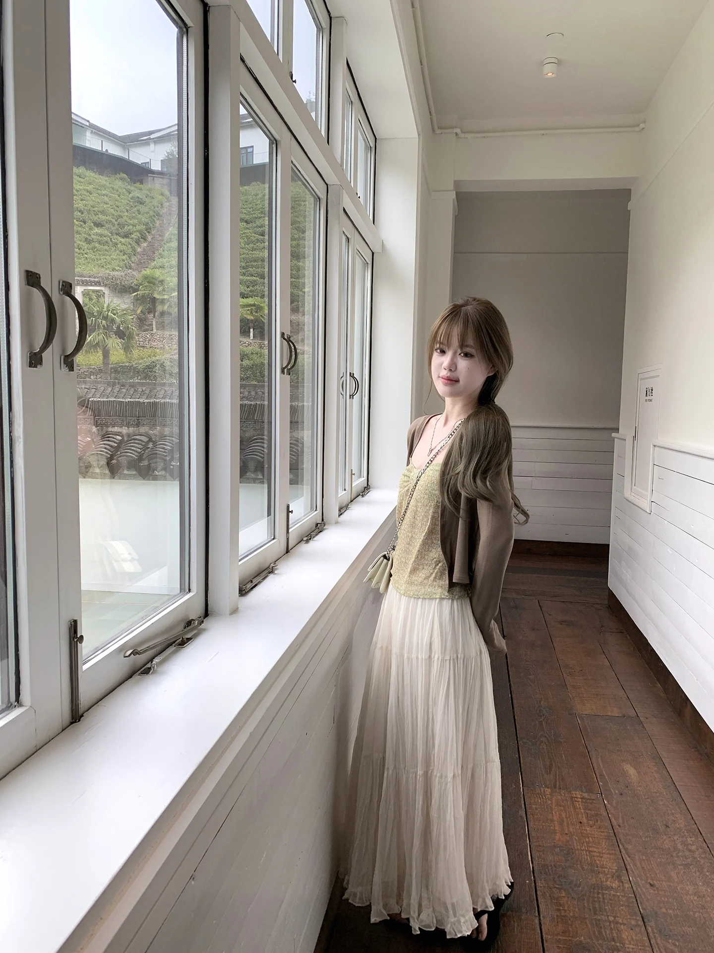 

Многослойная плиссированная юбка-миди YOYOZIZHI с высокой талией, А-силуэт, из полиэстера, для повседневной носки