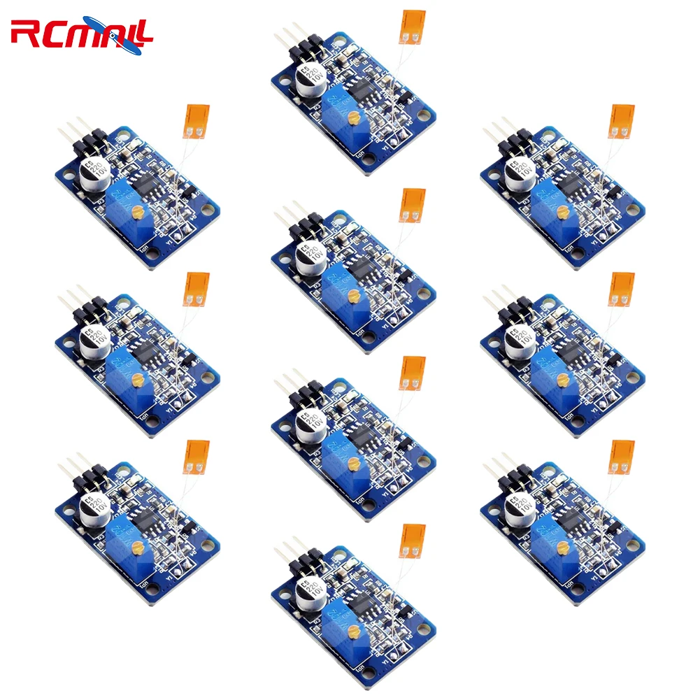 RCmall 10PCS Strain Gauge Bend Sensor Module Y3 Weighing Amplification Module Digital Sensor Biosensor Mixture for Arduino
