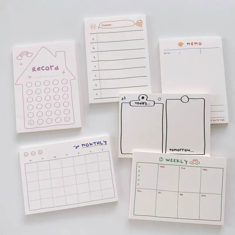 50Sheets M5 Notebook Refill Paper Inside Page Journal Weekly Monthly Sketchbook Accessories Diary Office Supplies