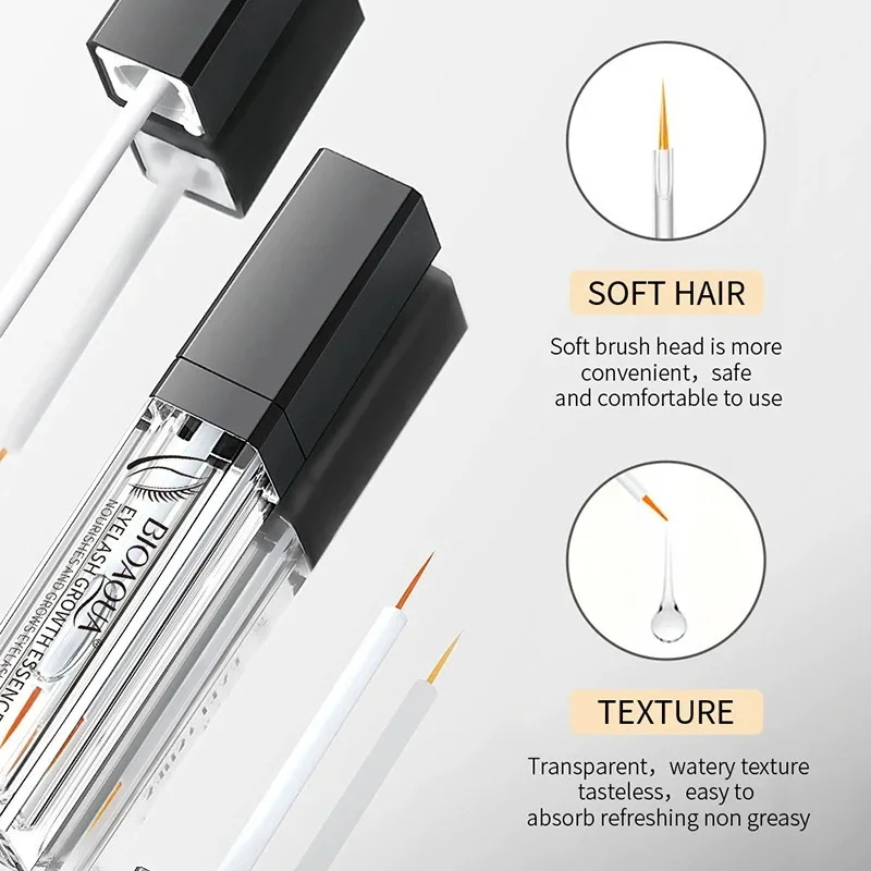 Sérum de croissance rapide des cils, rehausseur de cils naturel, plus long, plus épais, traitement des cils, produits de soins pour les yeux, maquillage, 7 jours