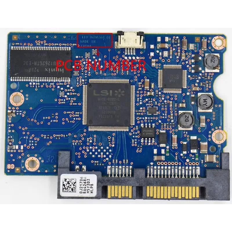 Circuito rigido Hitachi/110 0A90368 01 , 220 0A90368 01 / IC: 0A71256 / STICK:0J21706 / HDS721050CLA362