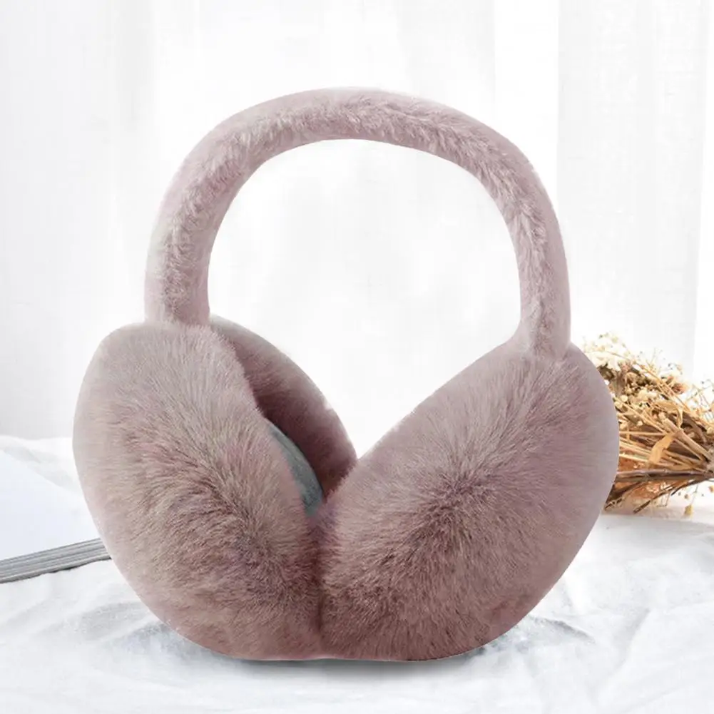 Winter Earmuffs Elastic Ear Covers Autumn Winter Fluffy Headband Earmuffs Soft Ears Solid Color Winter Earmuffs