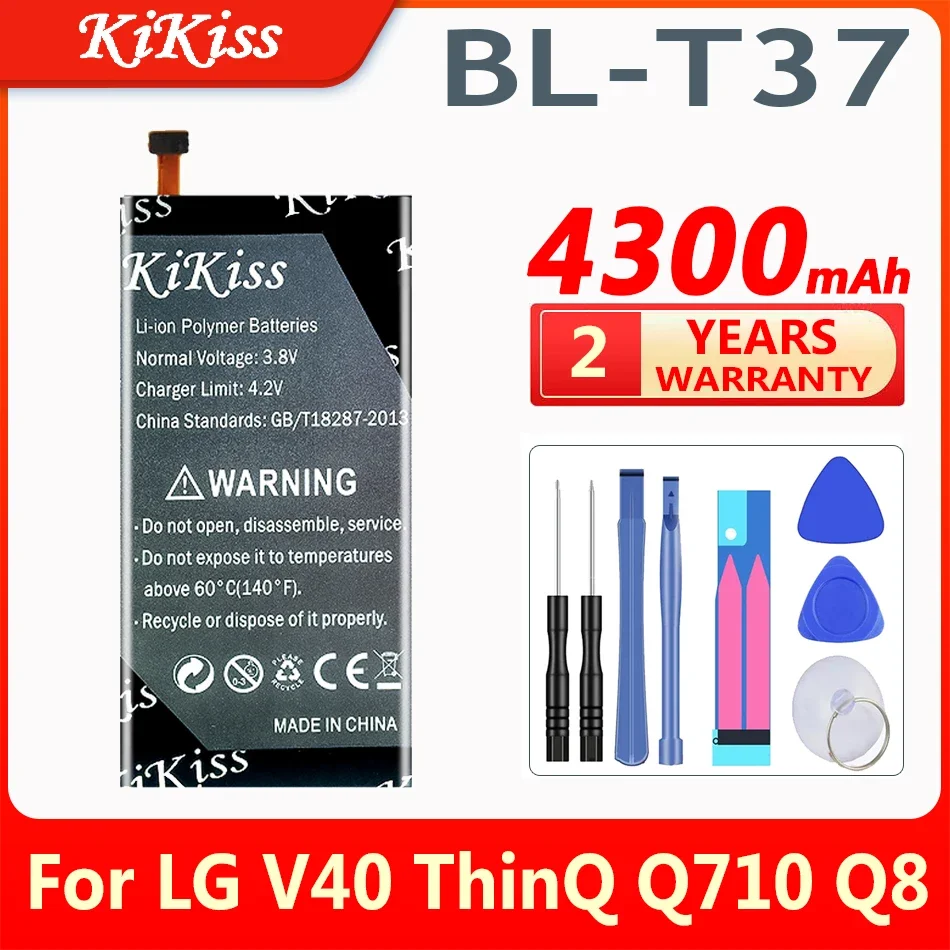 4300mAh BL-T37 Battery For LG V40 ThinQ Q710 Q8 2018 Version Q815L Bateria BL T37 BLT37 Cell Phone Batteries + Gift Tools