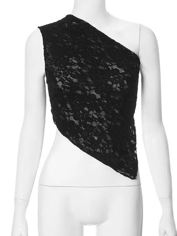 سترة Oulder غير متماثلة لون نقي خصر نقي صيفي وصل حديثًا سترة نسائية عصرية عبر الحدود تصميم حزام V-Ne... #5