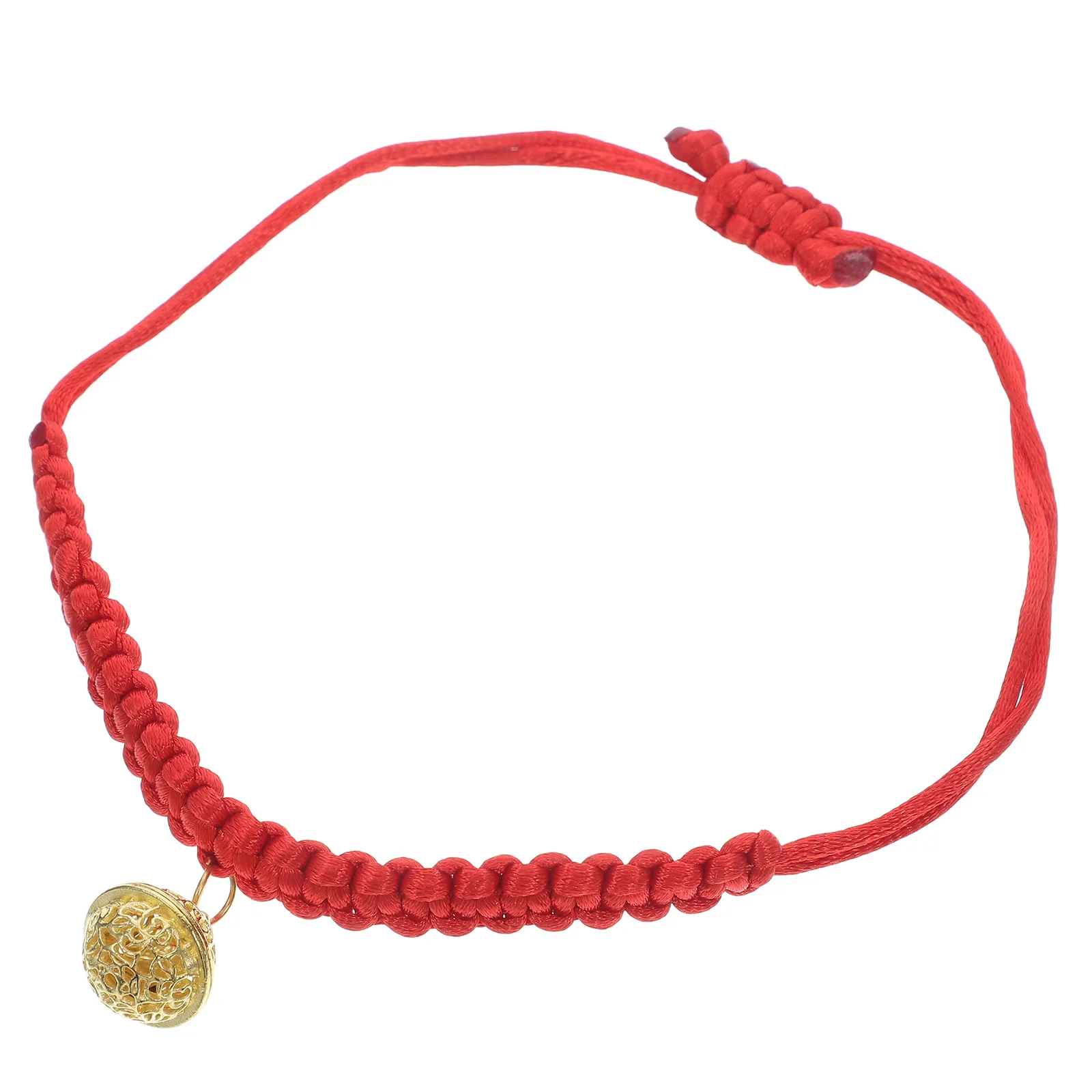 

Pet Collar Cat Dog Adjustable Red Handwoven Rope Breakaway Bell Necklace 15cm 40cm Durable Cute Kitten Puppy Accessory