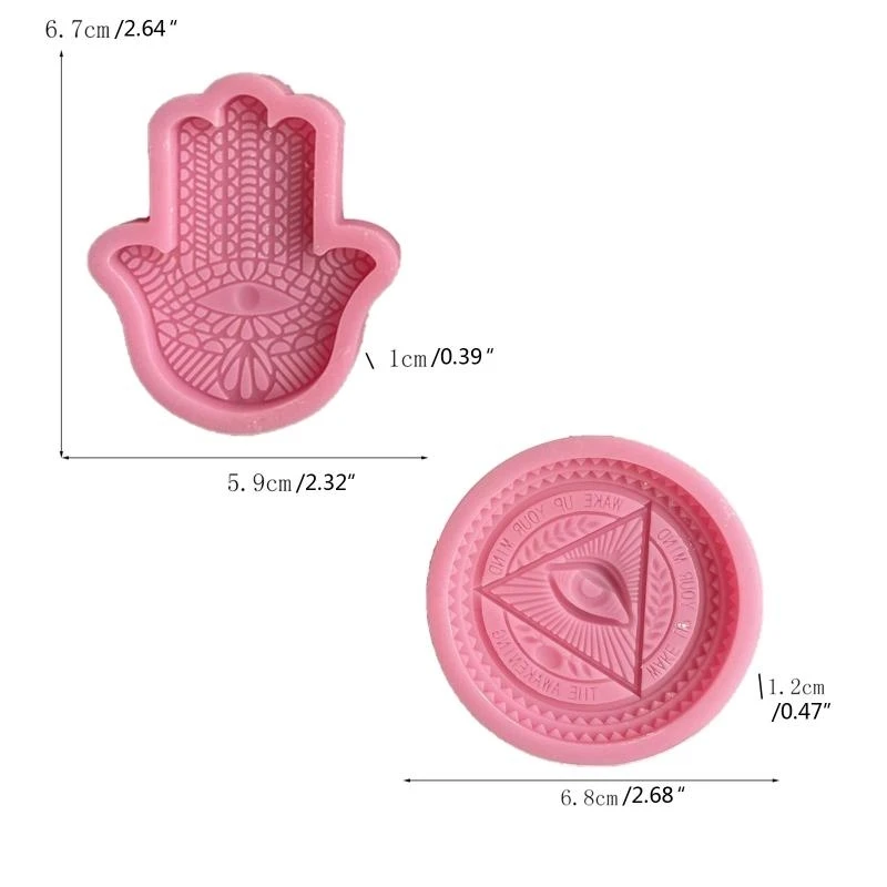 FATIMA HAND TOTTOM TOTTEM SILICO SPENDANTE MAPPONE EPOSSE RESINA MORCA