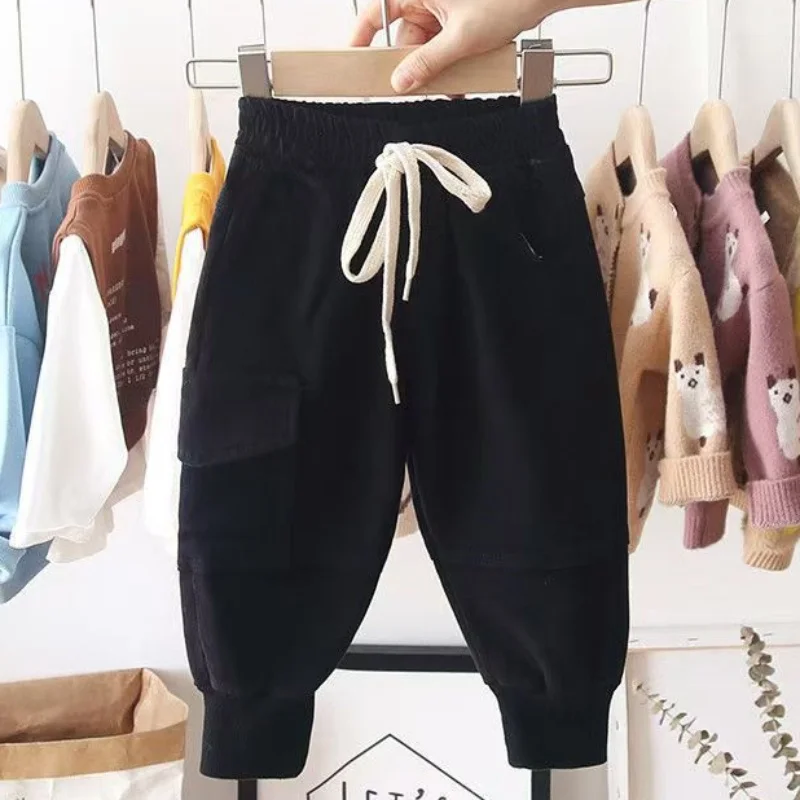 Baby Casual Pants 2025 New Radish Pants Spring And Autumn Styles For Boys And Girls Casual Sports Ankle Pants