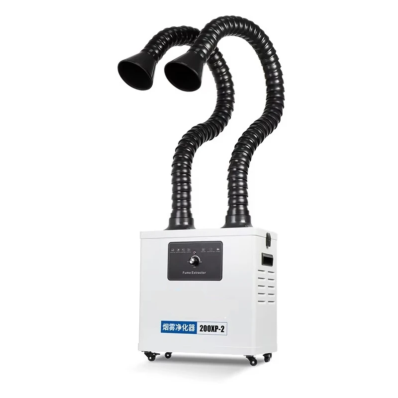 Chuera 200XP 200W Fume Extractor 0.3Um 99.99% Purification Air Filter Soldering Welding Laser Smoke Dust Purifier for Industrial