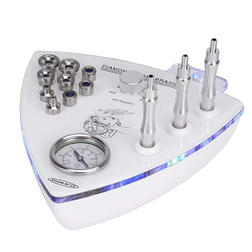 Draagbare Crystal Dermabrasie Kit Schoonheid Huidapparaat 3-in-1 Diamond Tip Microdermabrasie Vacuüm Mee-eter Gezichtsmachine