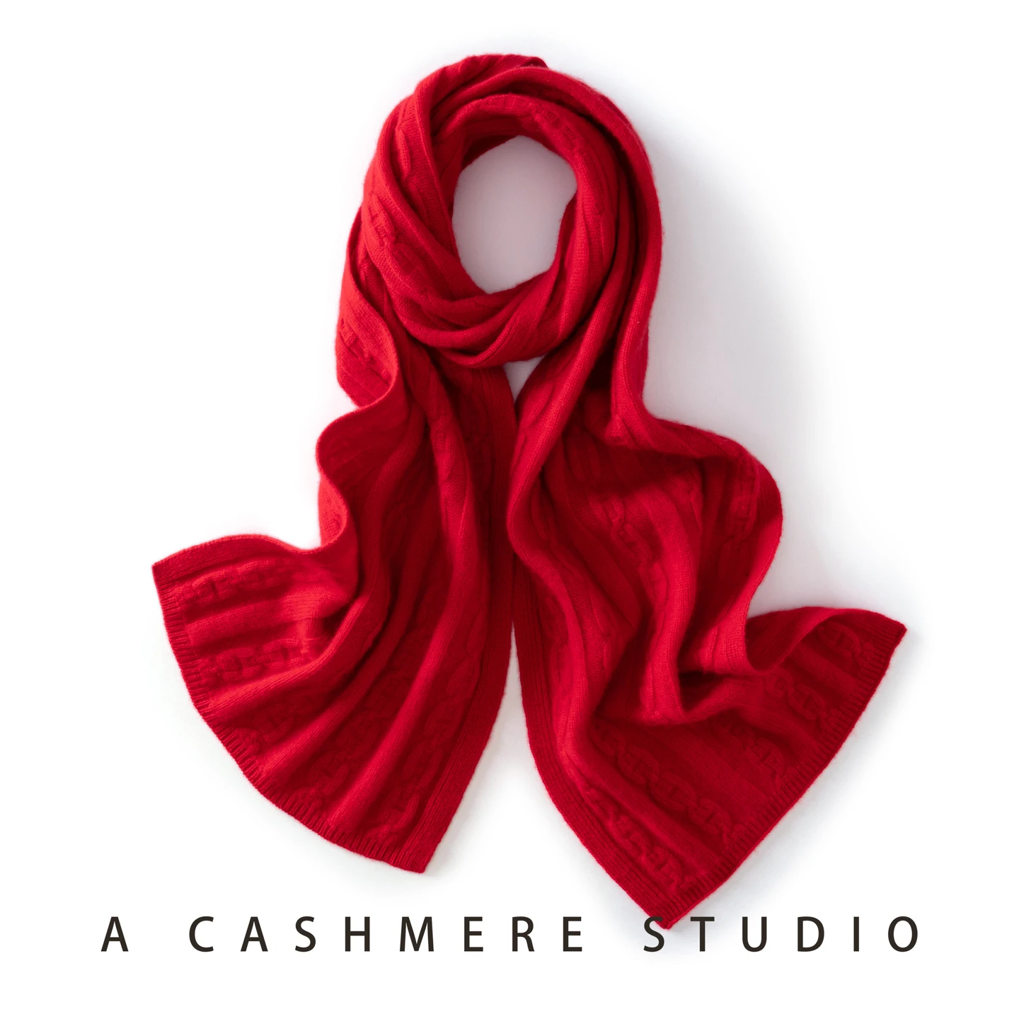 MERRILAMB Syal Wanita Kasmir 100% Berkualitas Musim Gugur Musim Dingin Syal Rajut Solid Hangat untuk Luar Ruangan Syal Kasual Tebal