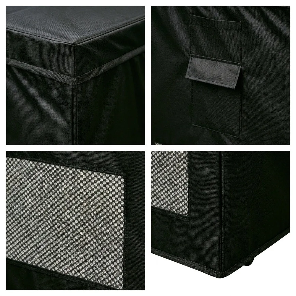 For Outdoor Winter Storage Icebox Cover Sturdy Waterproof Fabric Dustproof Material Top And Side Zipper Snug Fit Design