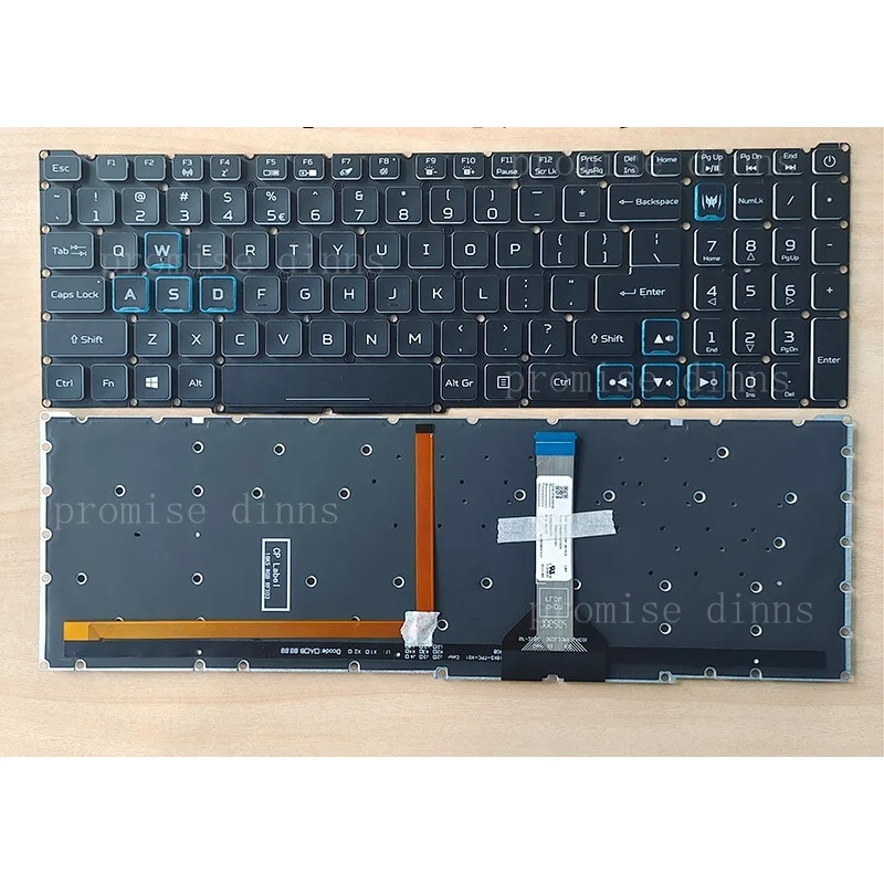 

Клавиатура с RGB-подсветкой для Acer Predator Helios PH315-55 PH315-55-795C (американская раскладка)