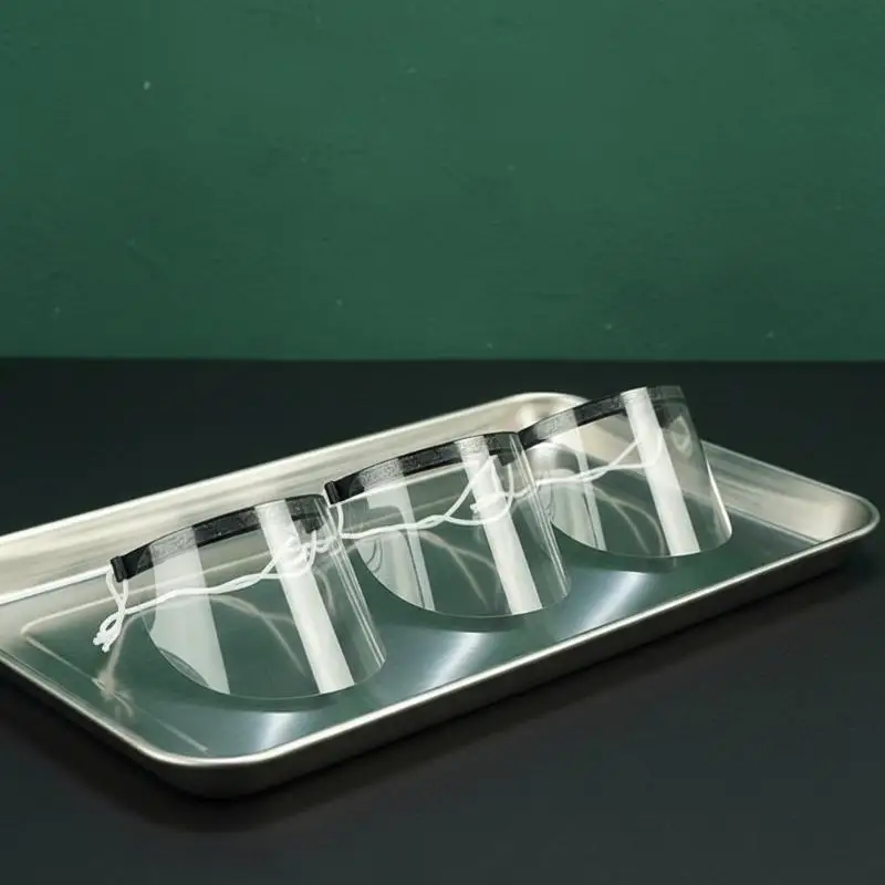 50 PCS Waterproof Haircut Face Shield Transparent Easy Clean Protective Cover for Home & Salon