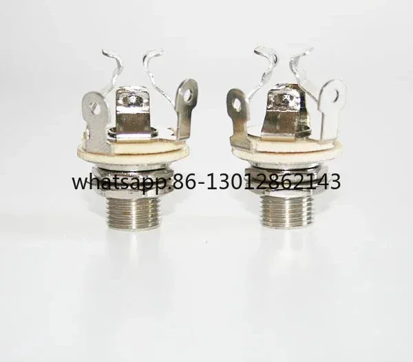 Conector de sujeción multicontacto, 2 piezas, 6 pines, cobre, bajo eléctrico, entrada pasiva de un solo canal