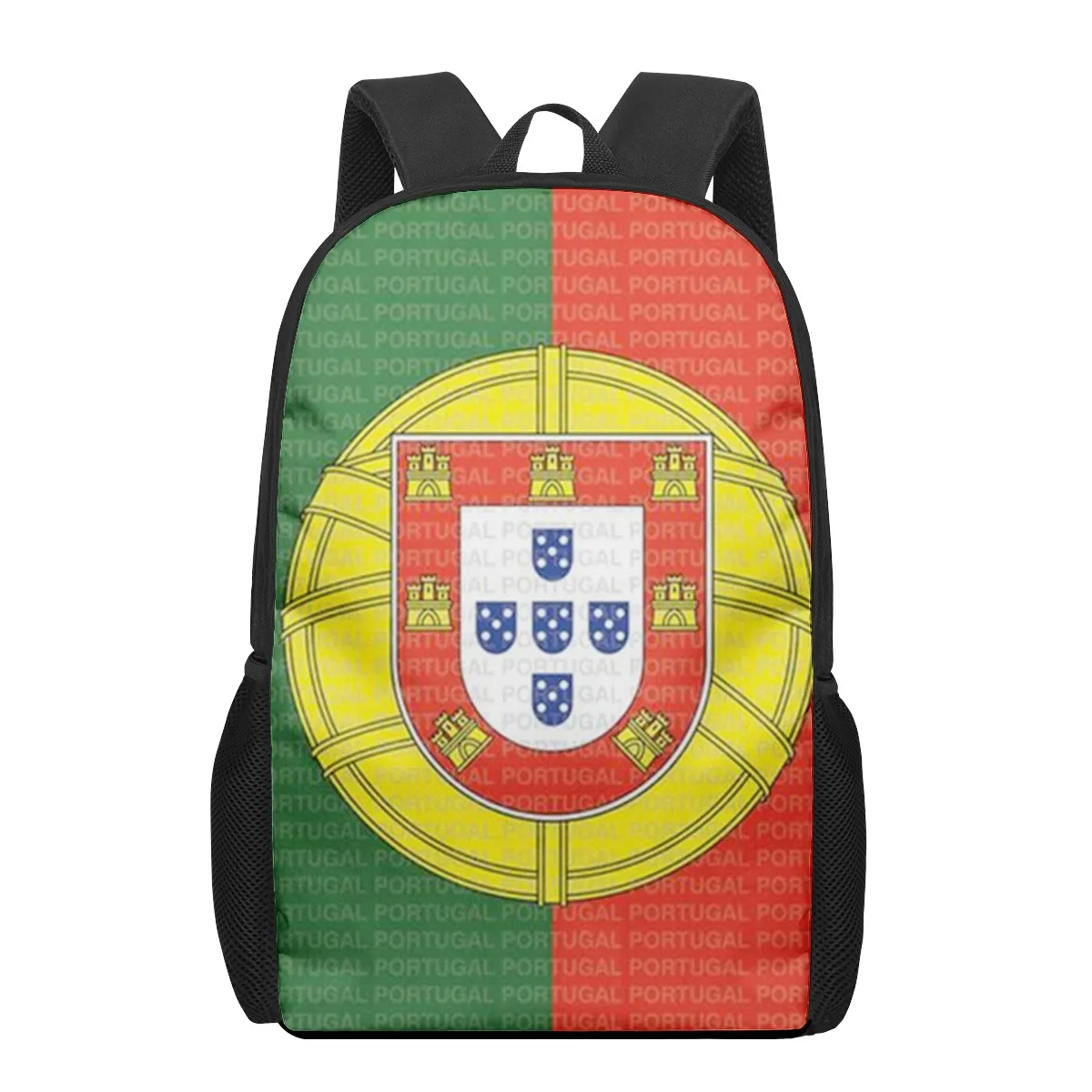 Portugal Vlag 2021 Schooltassen Modeprint Rugzakken Voor Tienerjongens Meisjes Schooltas Boekentas Kinderen Multifunctionele Rugzak