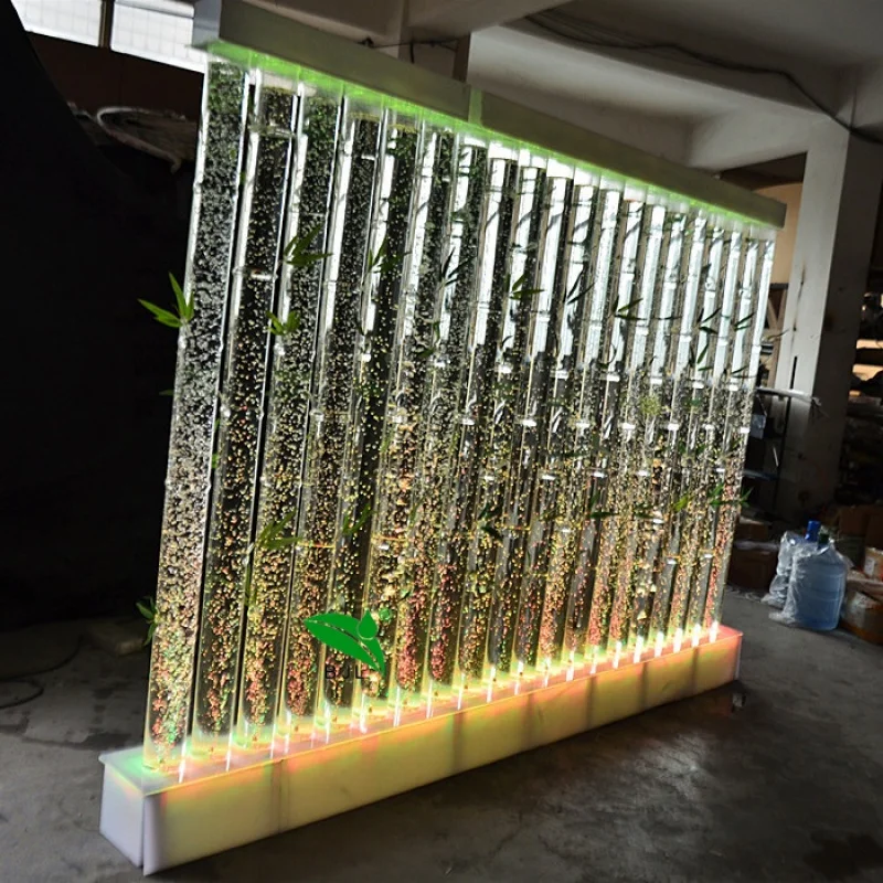 Imagem -06 - Personalizado Led Water Bubble Wall Partition Conference Room Divisor Bar Restaurante Hotel