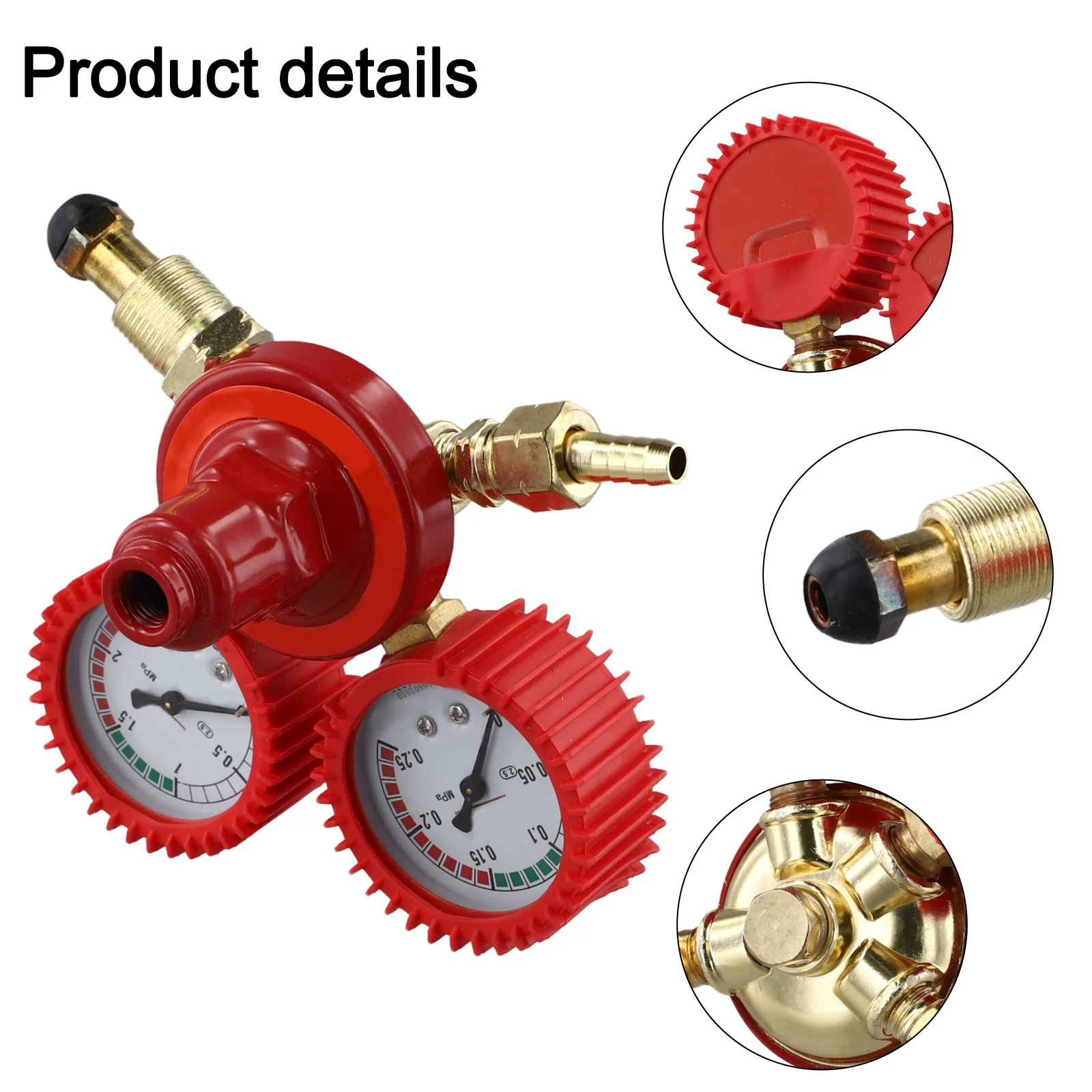 Oxygen Acetylene Propane Gas Regulator With Shockproof Design And Welding Oxygen Meter/acetylene Meter/propane/argon Pressure Ga