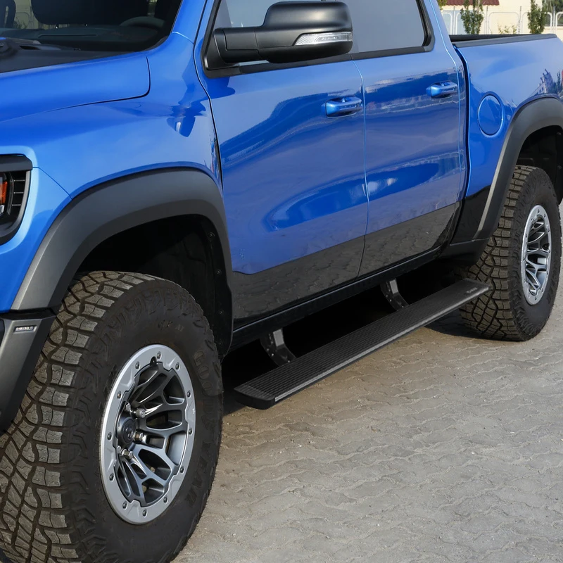 2PCS IP67 Waterproof Aluminum Anti-Pinch Retractable Power Side Steps Running Boards Bolt-On Fit RAM 1500 2500 Crew Cab 20
