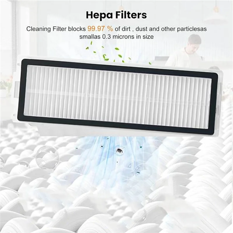 A02V-4PCS مرشحات ل Xiaomi X20 ماكس / X20 برو / D109GL / D102GL مكنسة كهربائية استبدال أجزاء فراغ تصفية