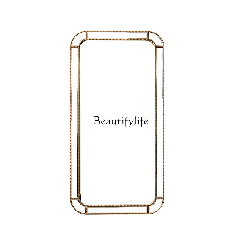 

Home wall decoration simple decorative mirror fitting mirror floor mirror rounded corners