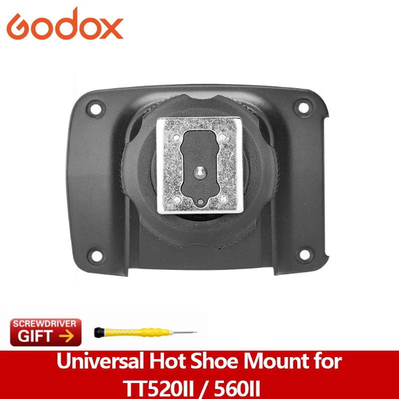 Universal Hot Shoe Base for TT520II / TT560II / TT520III Triggers, Compatible with DSLR & Mirrorless Cameras and External