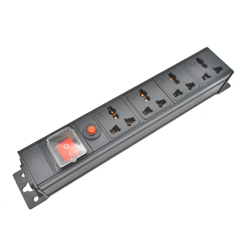 Gniazdo ścienne C14 port PDU power strip 1-10 jednostka uniwersalne gniazdo wyjściowe szafka sieciowa Rack gniazdo przełącznika 16A 4000W