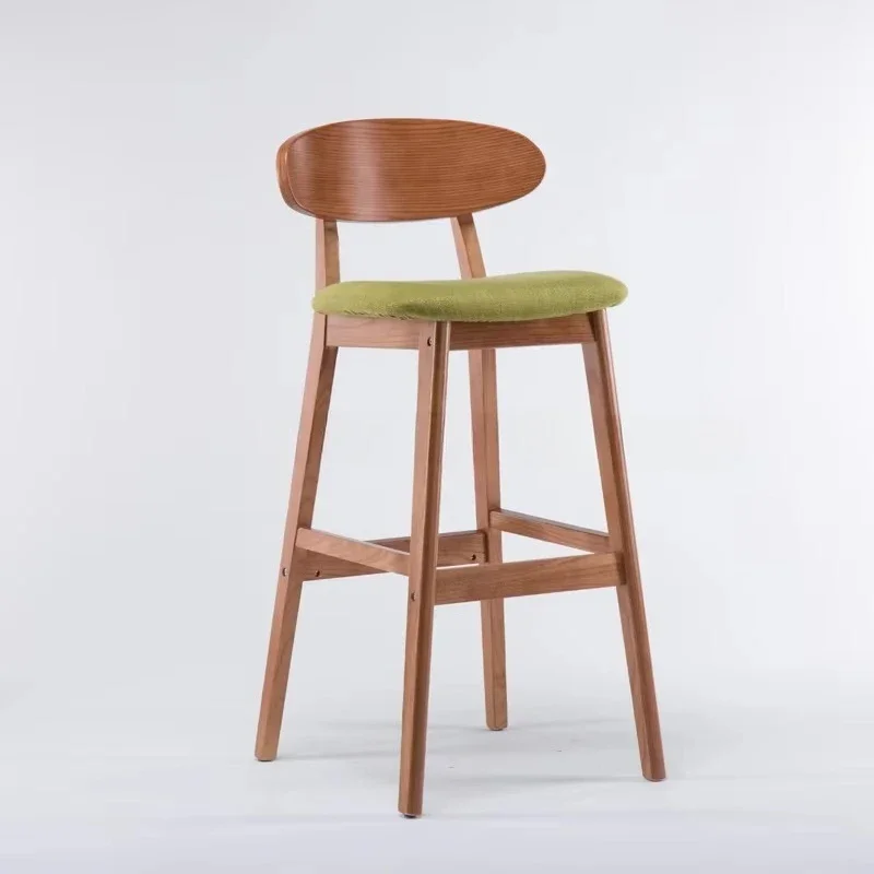 Commercial furniture Solid wood bar tables and chairs with backrests for restaurants Villa farmhouse school or catering