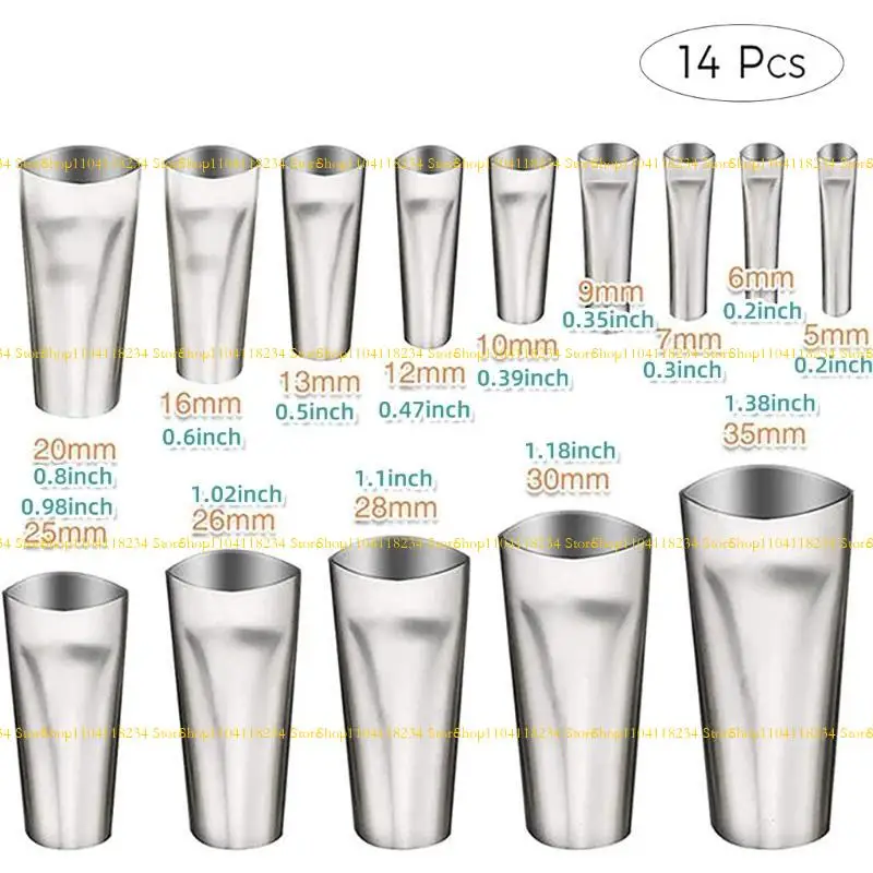 P9FB شامل سهلة الاستخدام 14piece من الفولاذ المقاوم للصدأ الفولاذ المقاوم للصدأ الفواس