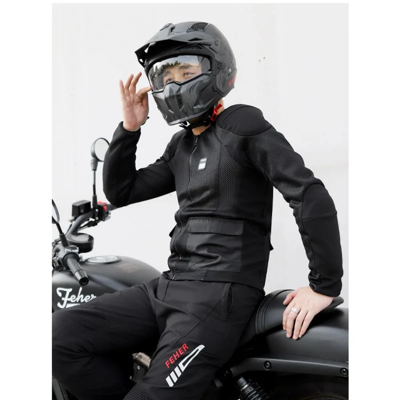 Motorcycle Armor Riding Suit Summer Locomotive Suit Anti-drop Breathable Armor Racing Suit Men Women  Knight Protection Gears