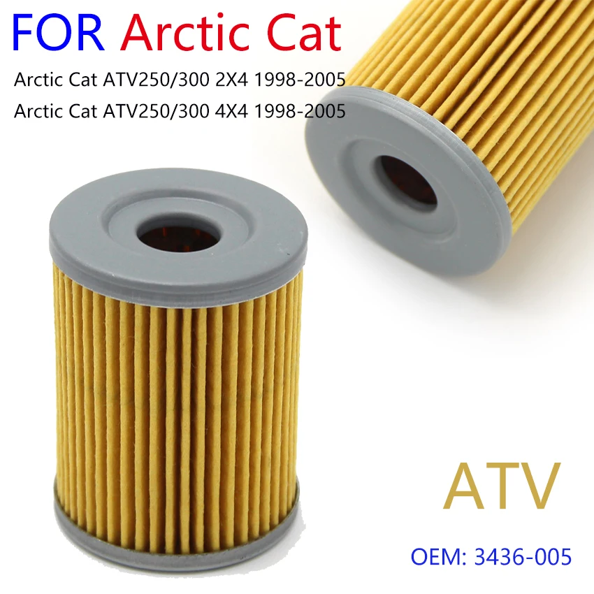 Filtro de aceite de combustible ATV para Arctic Cat ATV250/300 2X4 ATV250/300 4X4 1998-2005 3436-005