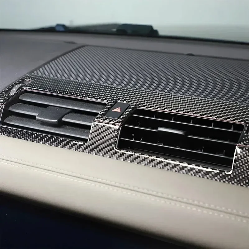 

For Land Rover Defender 90 110 130 20-25 Soft Carbon Fiber Car Center Control Air Conditioning Vent Cover Trim Car Accessories