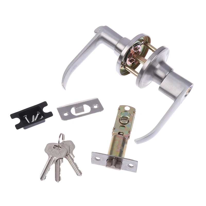 

Высококачественный алюминиевый сплав, трехполюсная сферическая ручка, дверной замок для спальни, ванной комнаты, дверная фурнитура, аксессуар