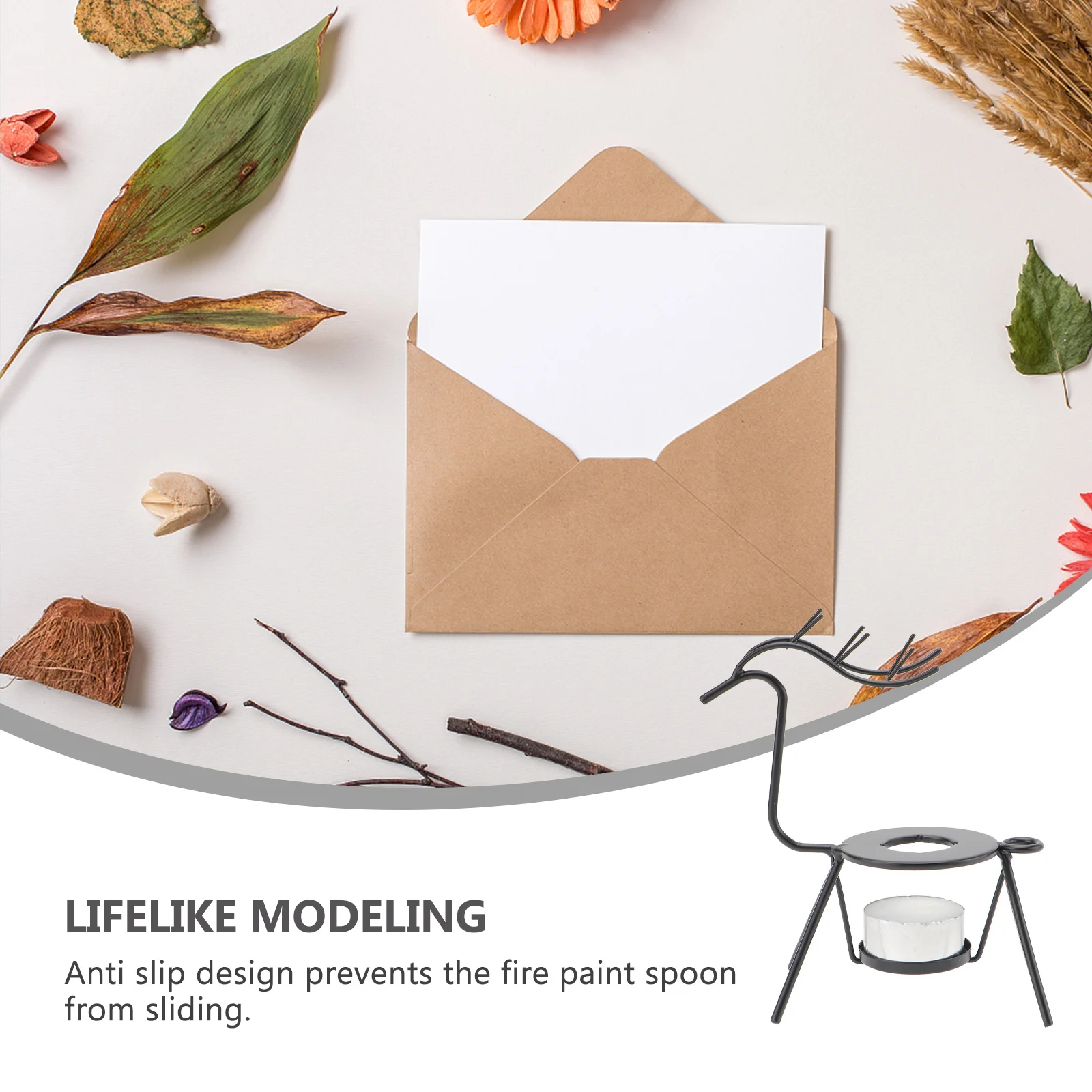 

Набор для изготовления восковых подсвечников в форме лося: прочный, нержавеющий, нескользящий, портативный инструмент для рукоделия и DIY-проектов.