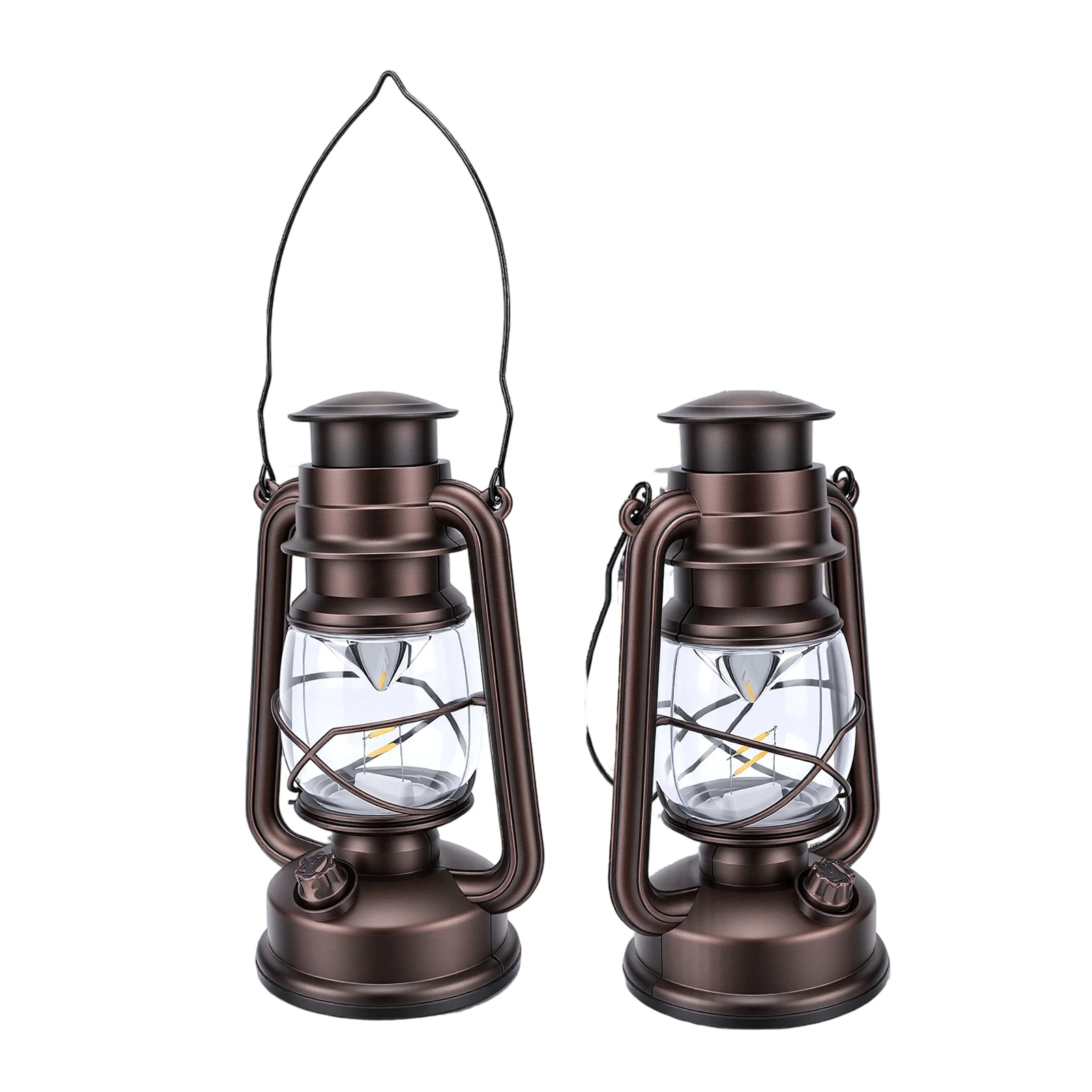 

LED Vintage Lantern Vintage Lantern LED Outdoor Battery Powered Lantern Hanging Water Proof Camping Lamp for Indoor Outdoor Use
