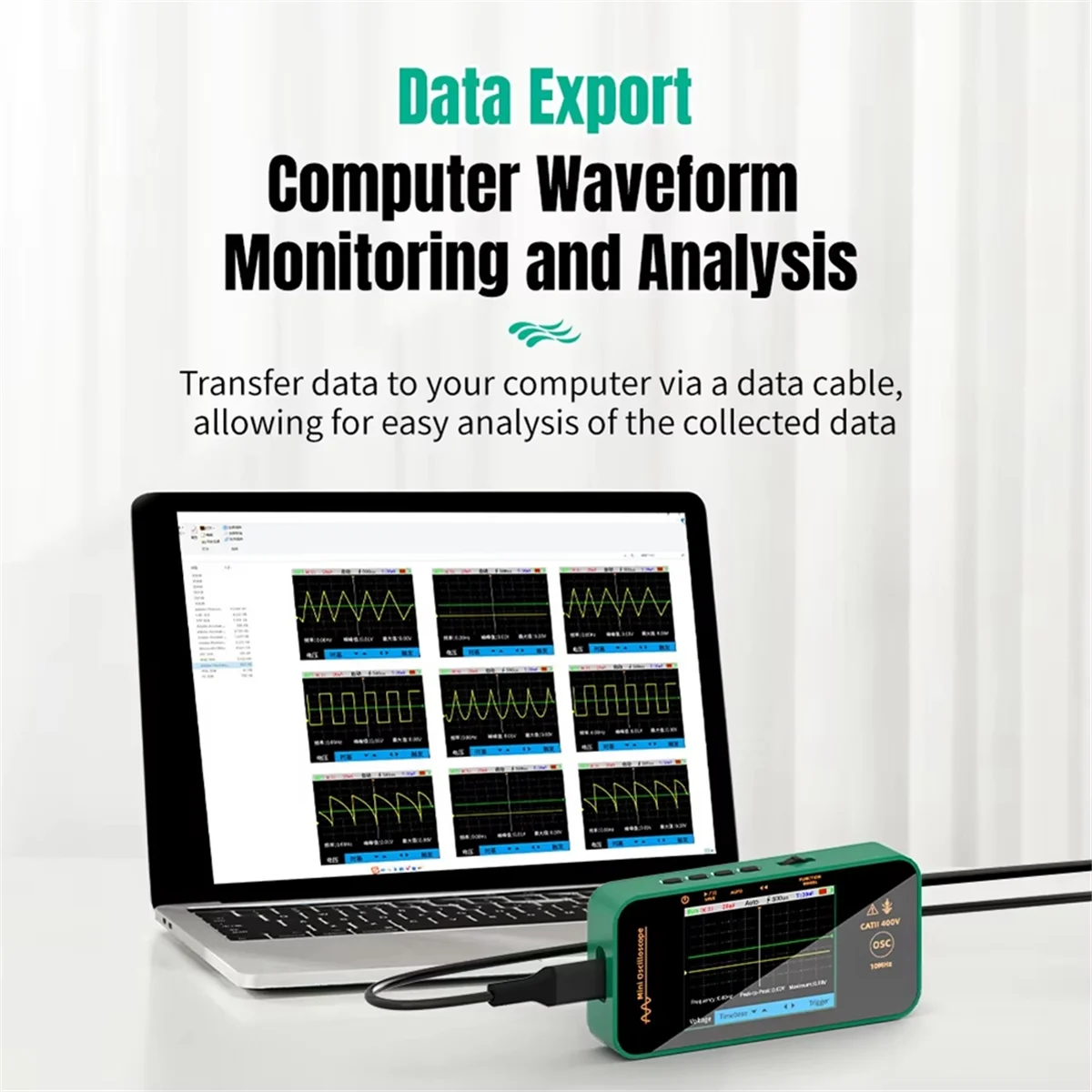 A04I Wielofunkcyjny Oscyloskop Cyfrowy 10MHz 48MSa/S Generator Sygnałów Częstotliwość Próbkowania Narzędzie do Naprawy Elektroniki Tester Graficzny