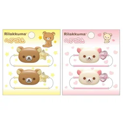 Rilakkuma Korilakkuma Hair Ties Bear Face Hair Bands Scrunchies Eastics Kawaii Cute Hair Accessories for Girls Women