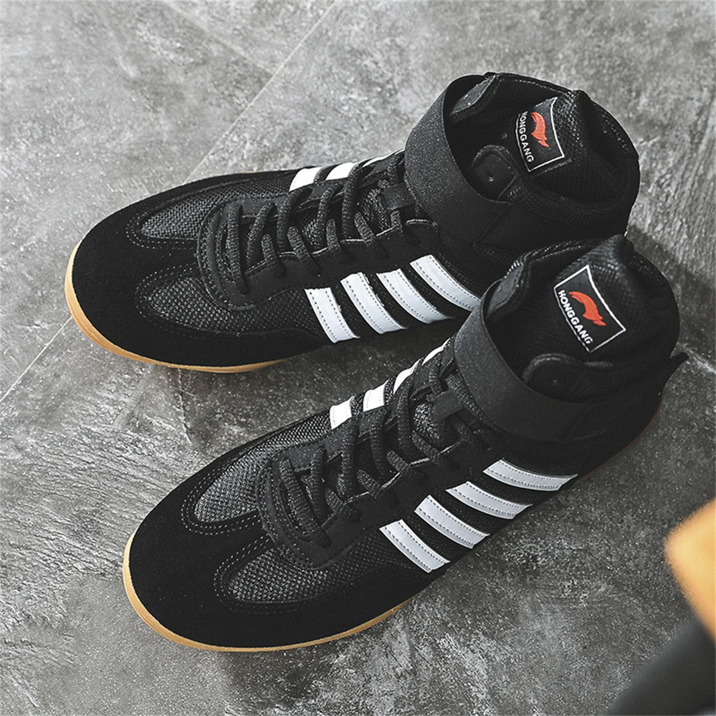 Boxing Shoes Men Women Wrestling Shoes Fighting Training Shoes Gym Weightlifting Indoor Squat Shoes Professional sports