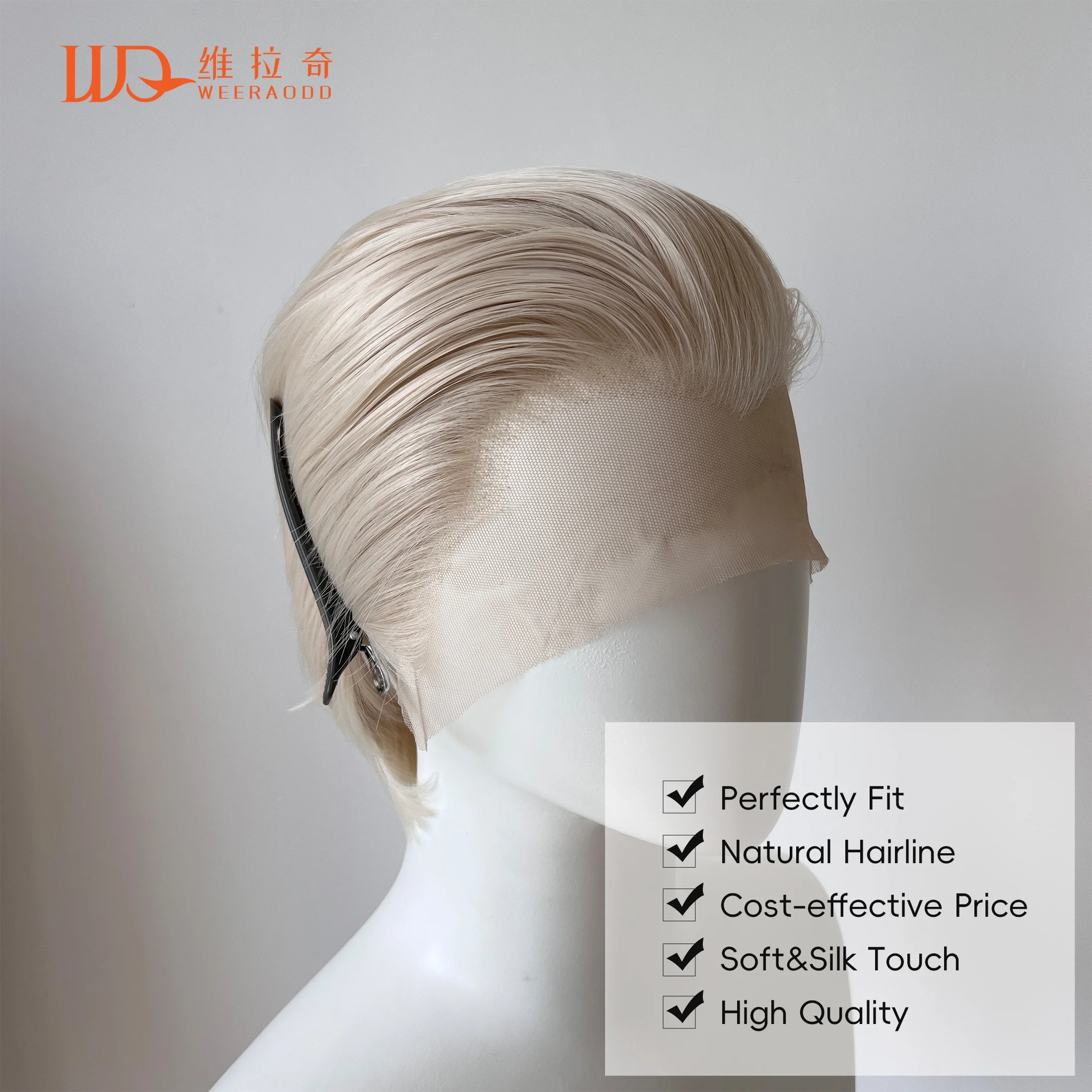 platinum-blonde-10-inch-bob-wig-widow's-peak-13x4-lace-front-glueless-synthetic-hair-wig-for-women-men-cosplay-daily-wear