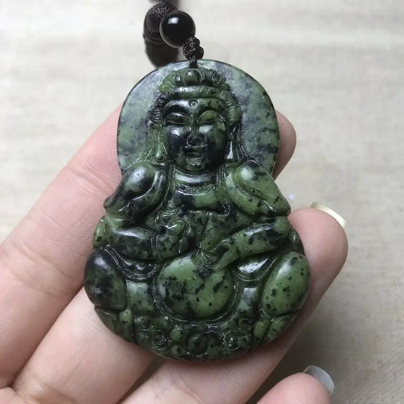 

Натуральная медицина, король, камень Avalokitesvara, этнический стиль, двойная подвеска, подвеска в виде святой воды, ваза Гуаньинь, подвеска