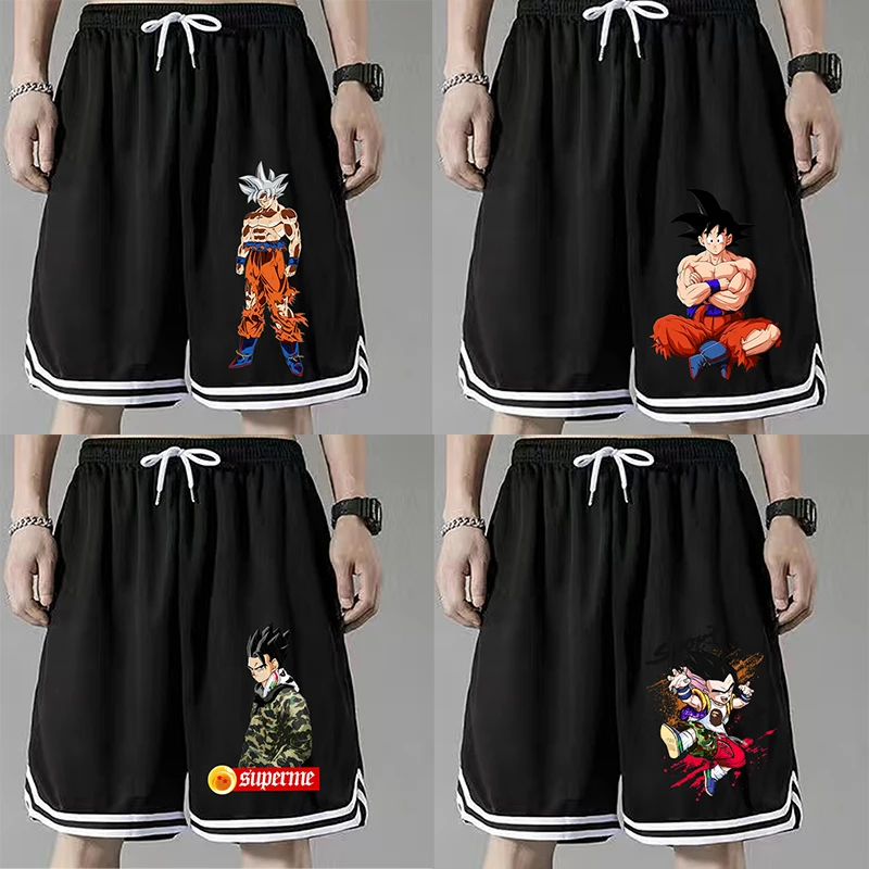 

Anime Dragon Ball Gym Shorts Men Women Son Goku Quick Dry Breathable Sports Training Compression Shorts Summer Beach Track Pants