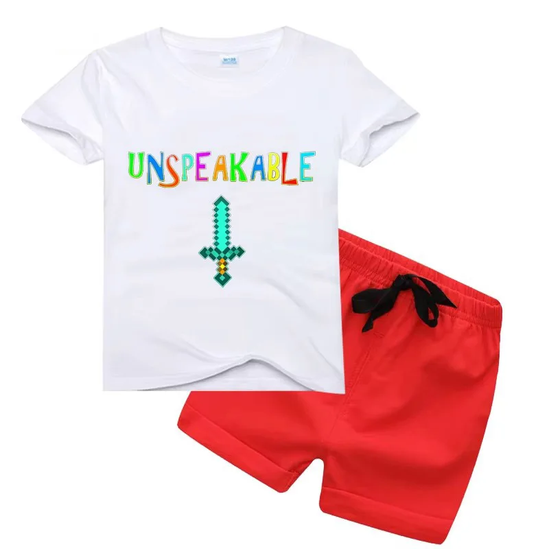 

2025 Cool Boys Girls Clothing for Summer Green Lion T-shirt +shorts Suit Kids Baby Clothing Kids Boy Girl Clothes Outfits
