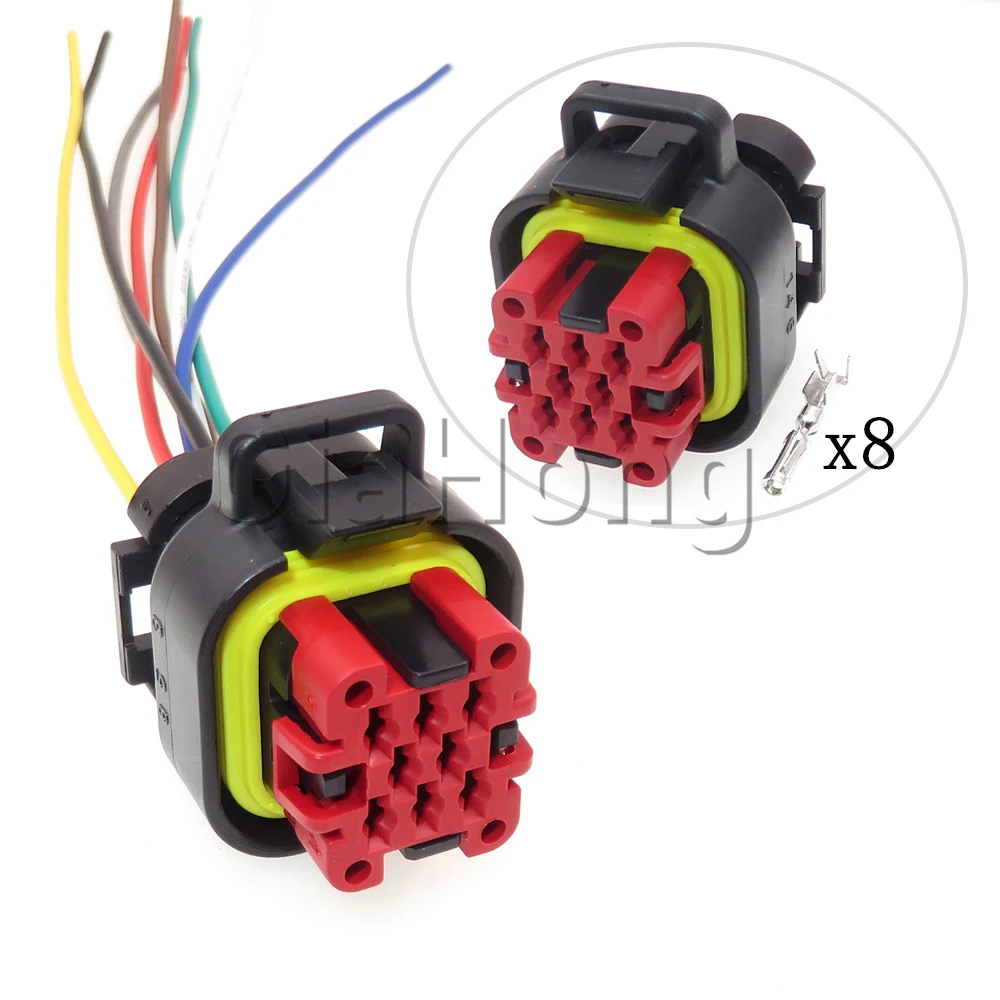 1 Set 8 Ways 776286-1 AC Assembly Car ECU Connector Automobile New Energy Controller Waterproof Socket 770520-1